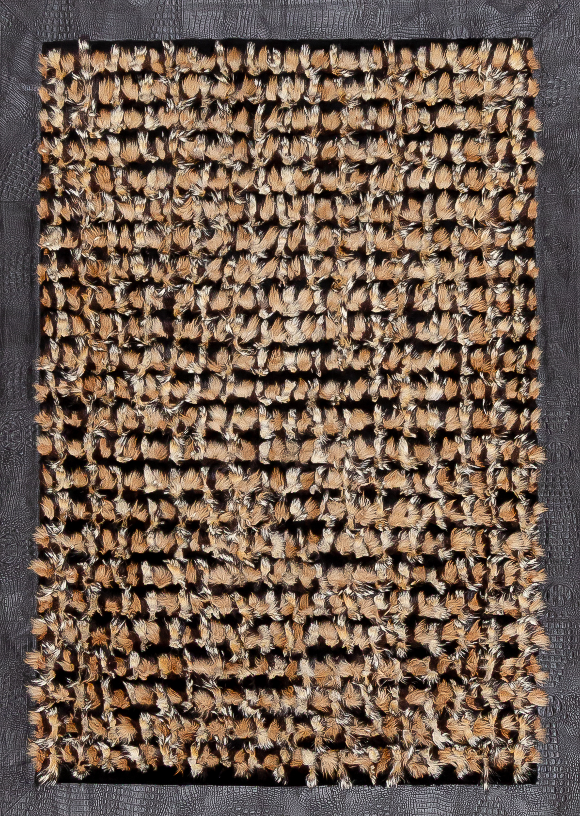 Итальянский ковёр из шкуры и кожи (08-2Kшкура/237x167) 