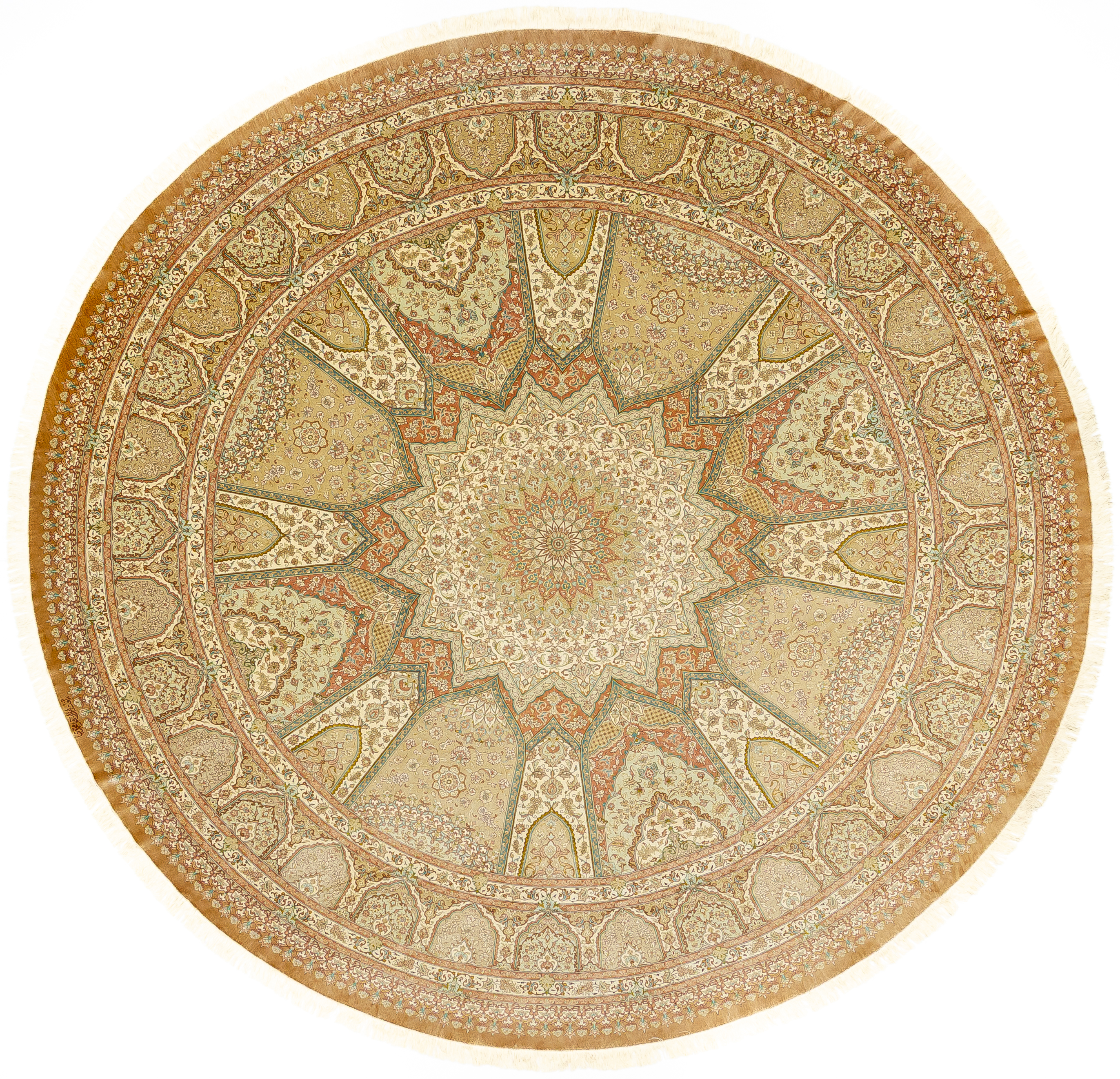 Иранский ковёр из шерсти  (12-450/374x374) 