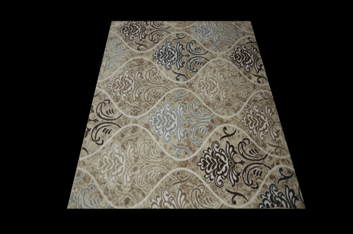Российский ковёр из вискозы (D310/STAN/CREAM-BROWN/200) 