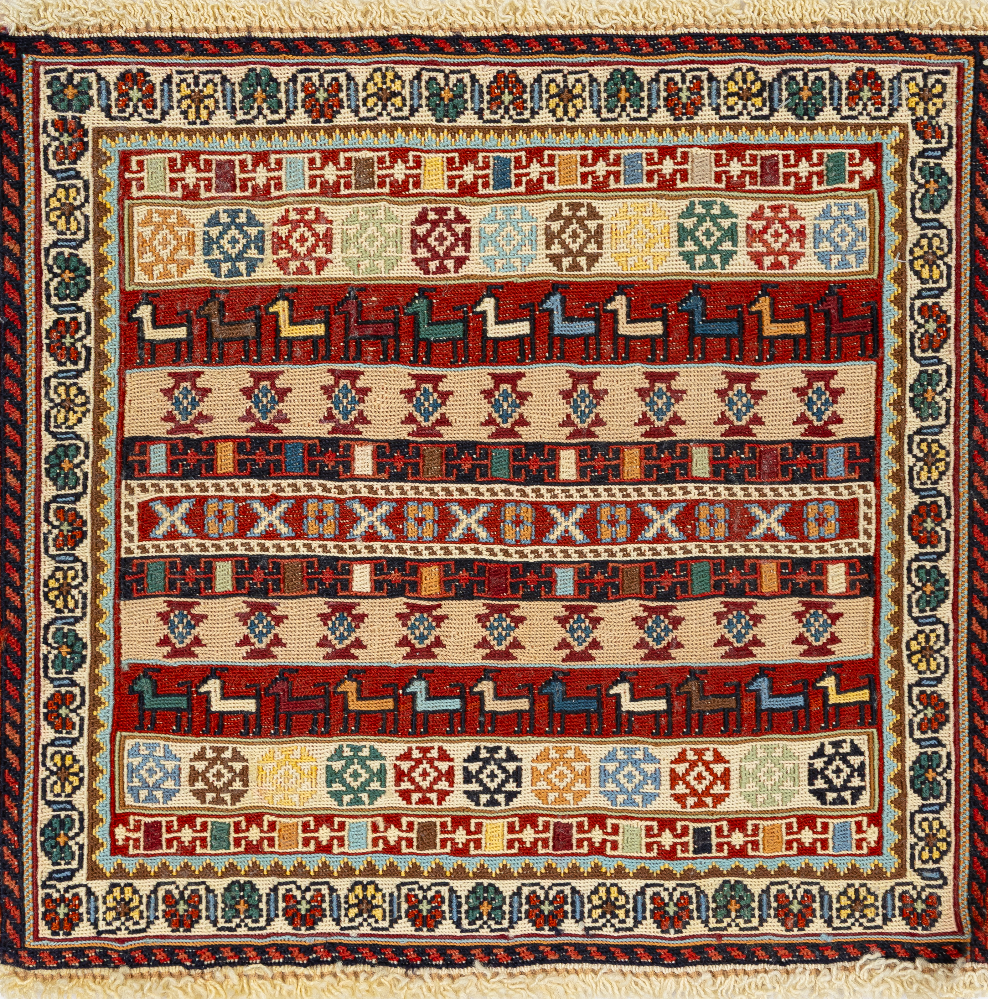 Иранский ковёр из шерсти  (15-22013/41x39) 