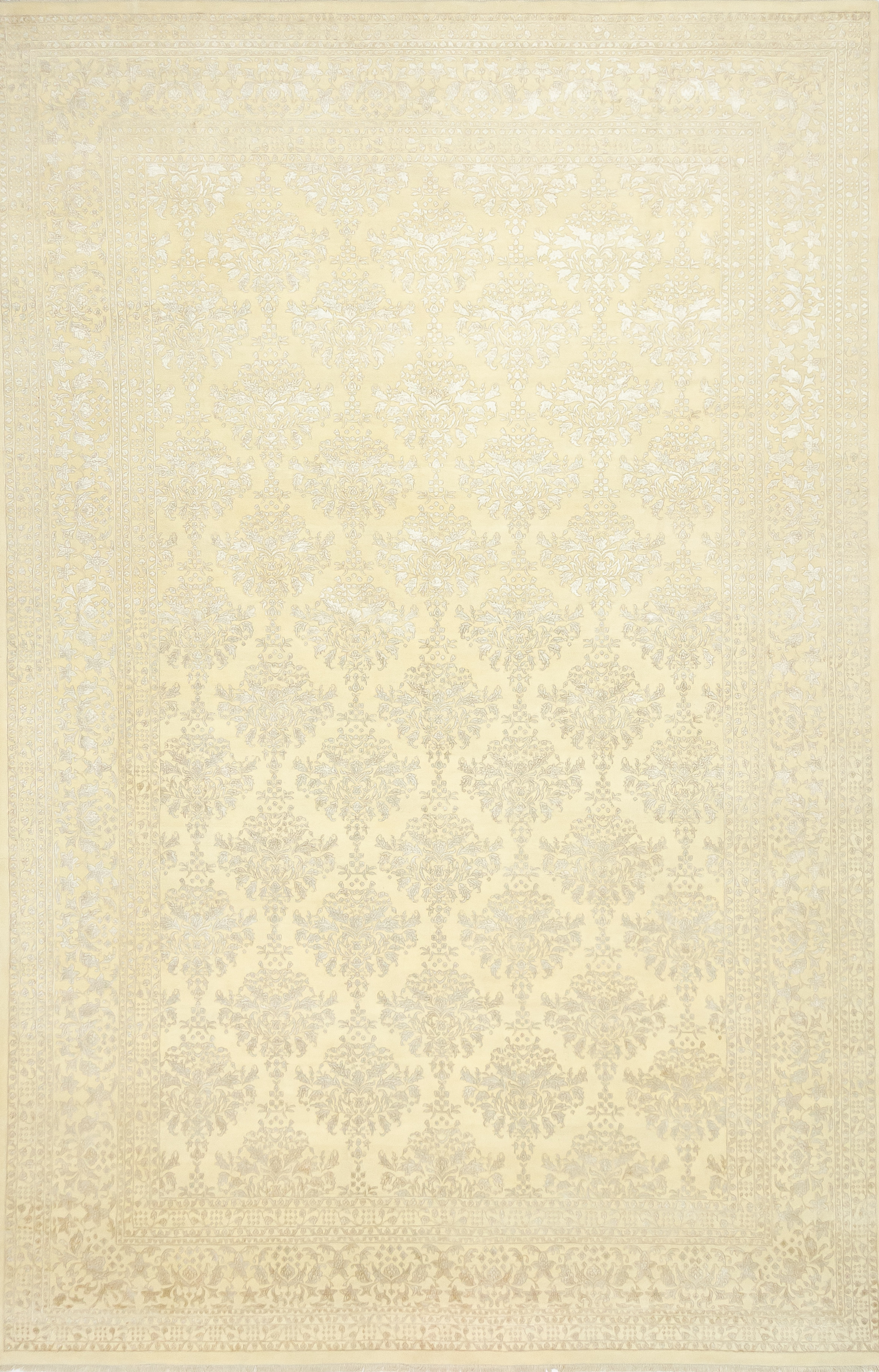Индийский ковёр из шерсти и вискозы (25-25/IV629/CrCr/544x357)