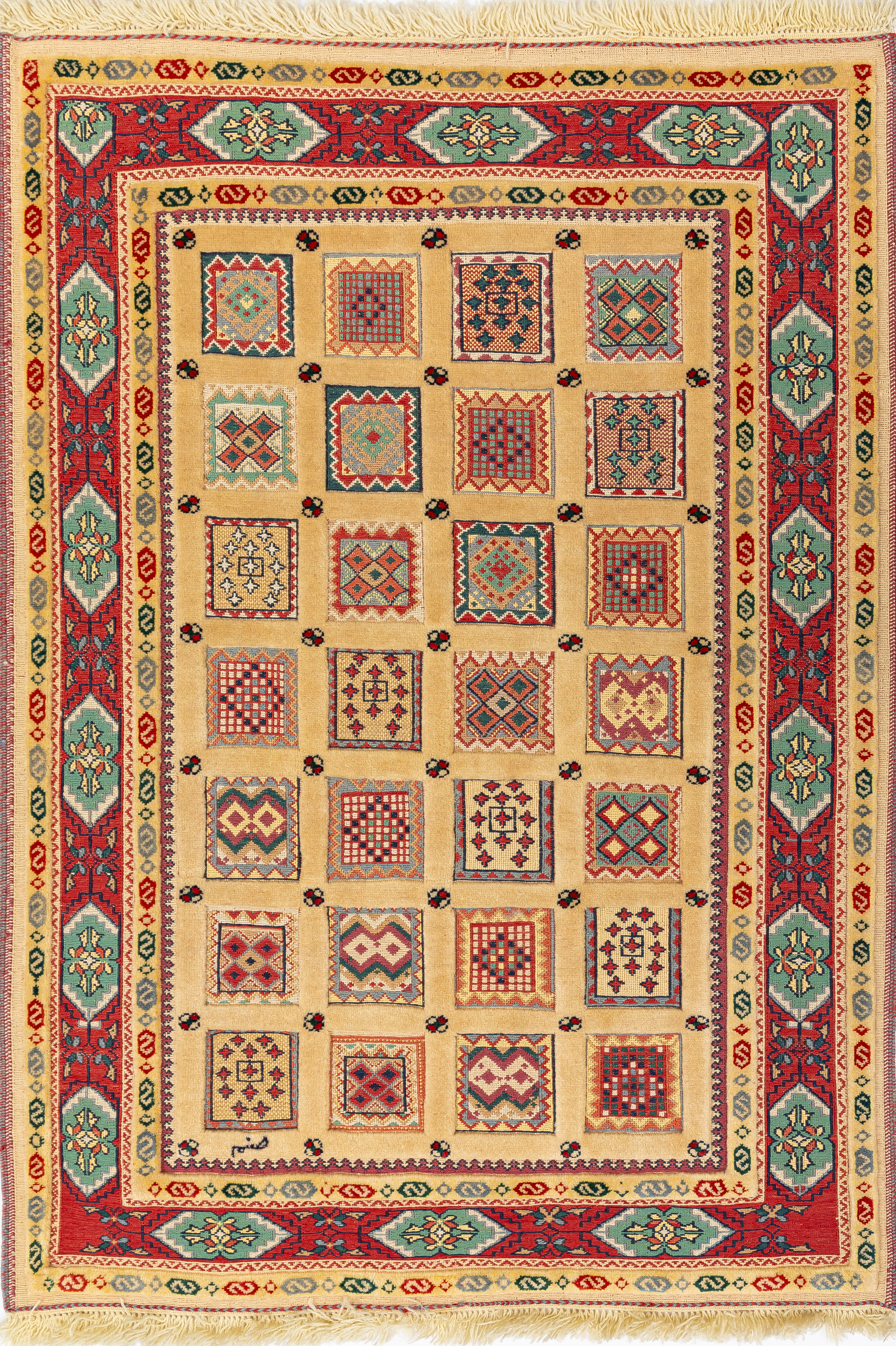 Иранский ковёр из шерсти  (12-265/140х102) 